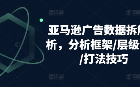 亞馬遜廣告數據分析全攻略：分析框架搭建、層級優化策略、打法技巧解析