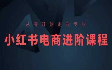 小紅書電商進階：從新手到專業，零基礎入門課程