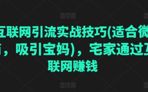 微商互聯(lián)網(wǎng)引流實(shí)操攻略：專為寶媽打造的在家賺錢技巧