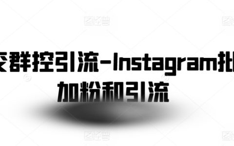 Instagram群控引流：輕松實現批量加粉和引流，提升營銷效果