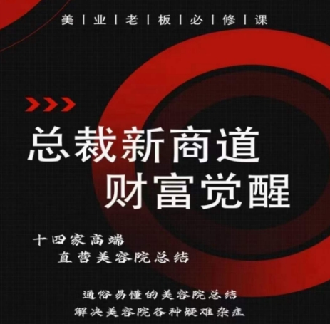 總裁新商道(美業(yè)老板必修課)，通俗易懂的美容院總結(jié)，解決美容院各種疑難雜癥