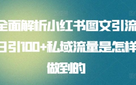 揭秘小紅書圖文引流秘籍：日引100+私域流量是如何煉成的？全方位解析！