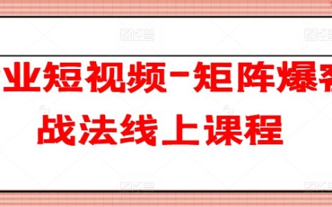 企業短視頻爆客矩陣：從入門到精通的線上課程，讓您的獲客效率翻倍！