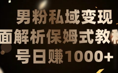 揭秘！男性私域流量長期靠譜項目，日吸粉200+，日變現實錢1000+，不為人知的lsp流量秘密！
