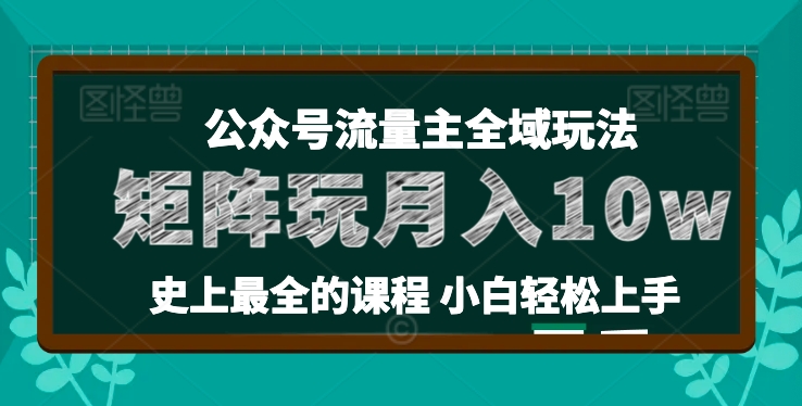 麥子甜公眾號流量主全新玩法，核心36講小白也能做矩陣，月入10w+