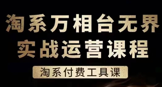 淘系萬(wàn)相臺(tái)無(wú)界實(shí)戰(zhàn)運(yùn)營(yíng)課，淘系付費(fèi)工具課
