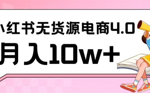 小紅書新電商實(shí)戰(zhàn)攻略：無貨源起步，月入10萬+實(shí)戰(zhàn)教程，聯(lián)合抖音高效增收益【深度解析】