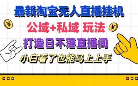 淘寶掛機無人直播新玩法：公域私域結合，打造24小時不間斷直播間，小白快速入門指南【深度解析】