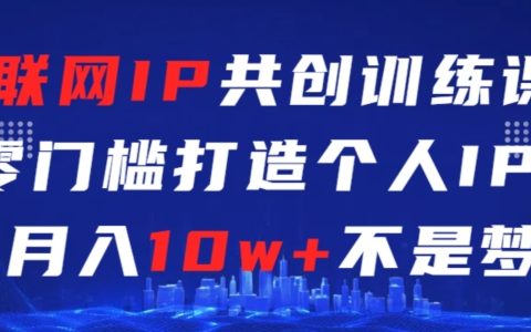 網(wǎng)絡IP打造速成班：無門檻零基礎，輕松月入十萬揭秘教程