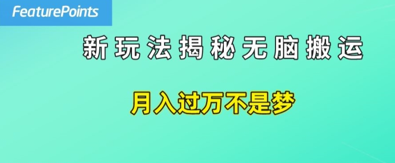 簡單操作，每天50美元收入，搬運(yùn)就是賺錢的秘訣【揭秘】