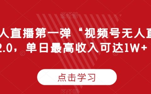 深入剖析”：視頻號2.0無人直播技術，日賺萬元攻略大公開【實戰揭秘】
