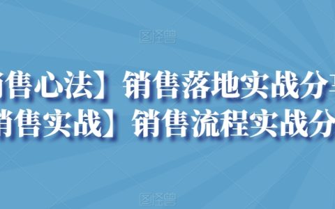 實(shí)戰(zhàn)派銷(xiāo)售秘訣：落地心法與流程策略解析+深度實(shí)戰(zhàn)案例解析