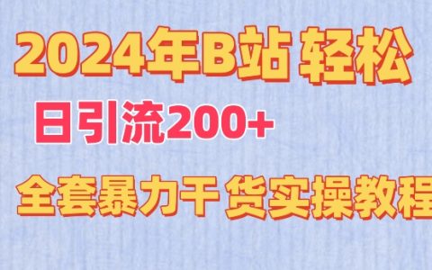 2024年B站引流實戰：輕松實現日引流200+的完整教程【揭秘】