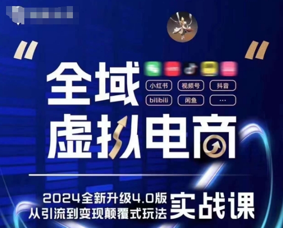 全域虛擬電商4.0 實戰為主，理論為輔，5大「黃金賺錢虛擬賽道」，顛覆式的創新玩法交付