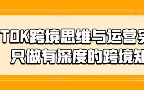 TikTok跨境運營實戰(zhàn)教程，深度學(xué)習(xí)國際營銷秘訣，專業(yè)課程助力高效運營