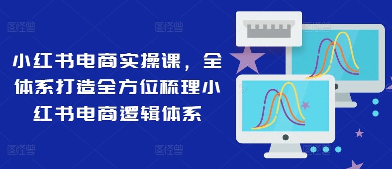 小紅書電商實操課，全體系打造全方位梳理小紅書電商邏輯體系