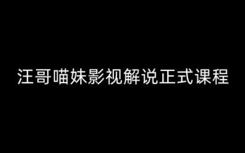《汪氏影視剪輯大師班：剪映與PR實(shí)操教程，揭秘視解說剪輯五大高效法則及七大核心工具》