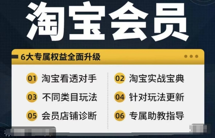 淘寶會員【淘寶所有課程，全面分析對手】，初級到高手全系實戰寶典