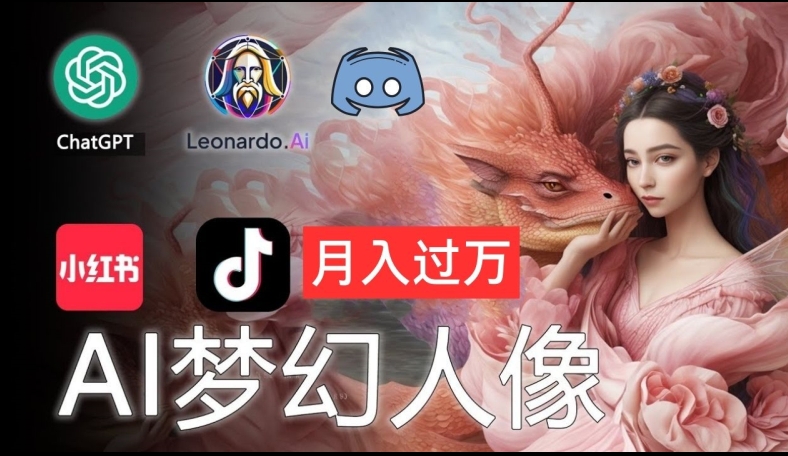 AI攝影夢幻人像：零基礎也能月入過萬的秘密【揭秘】