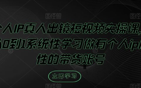 從入門到精通：構建個人IP的帶貨短視頻實戰指南，打造專屬品牌影響力與銷售力【深度解析】