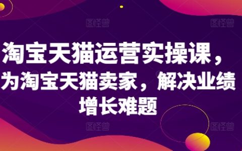 淘寶天貓賣家實戰攻略：業績增長難題解決方案與運營實操技巧