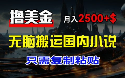 揭秘高收益美金搬運項目：一鍵復制國內爽文，新手輕松月入3000+美金，快速上手指南