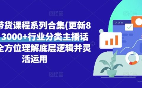 2024直播帶貨課程合集：3000+行業(yè)分類主播話術(shù)，全面解析底層邏輯與靈活運(yùn)用（8月更新）