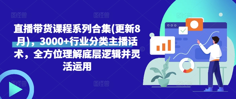 直播帶貨課程系列合集(更新8月)，3000+行業分類主播話術，全方位理解底層邏輯并靈活運用