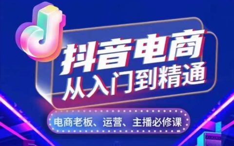 抖音電商從零基礎到高手，詳解賬號運營、流量獲取、人貨場布局、主播技巧及店鋪管理