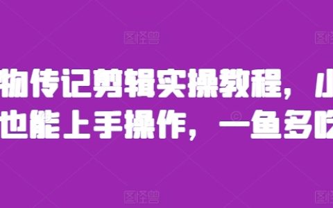 人物傳記視頻剪輯實操教程：小白也能快速上手，實現(xiàn)多平臺發(fā)布