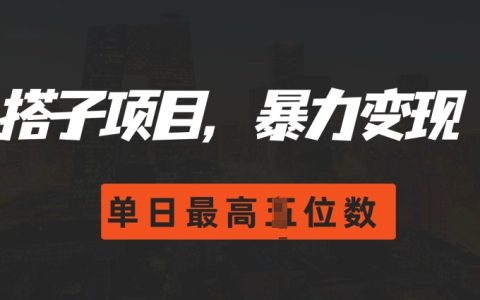 2024年最新搭子玩法，零門檻操作，輕松實(shí)現(xiàn)日入四位數(shù)收益