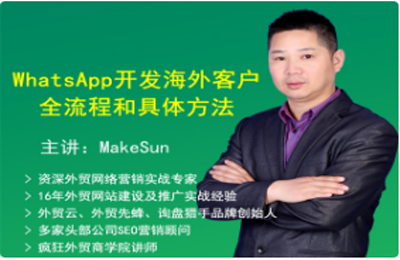 瘋狂外貿(mào)-WhatsApp開發(fā)海外客戶
