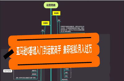 跨境電商實戰-亞馬遜0基礎入門到運營高手 兼職輕松月入過萬【30課程】