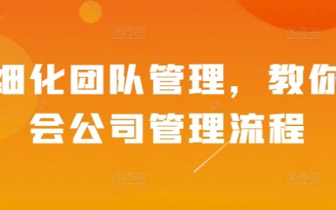 深度解析團隊精細化管理：掌握企業運營流程的關鍵技巧