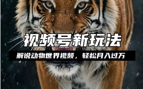 揭秘如何通過(guò)動(dòng)物世界解說(shuō)視頻賺取分成收益，輕松實(shí)現(xiàn)月入過(guò)萬(wàn)，簡(jiǎn)單易操作