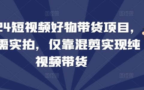 2024年短視頻帶貨新手教程：無需實(shí)拍，僅靠混剪實(shí)現(xiàn)純視頻帶貨項(xiàng)目（附詳細(xì)步驟與技巧）