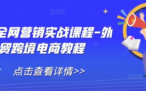 外貿(mào)全網(wǎng)營銷實戰(zhàn)指南-跨境電商運營教程