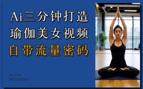 AI三分鐘制作瑜伽美女教程視頻，輕松吸引海量流量，全方位教學(xué)揭秘