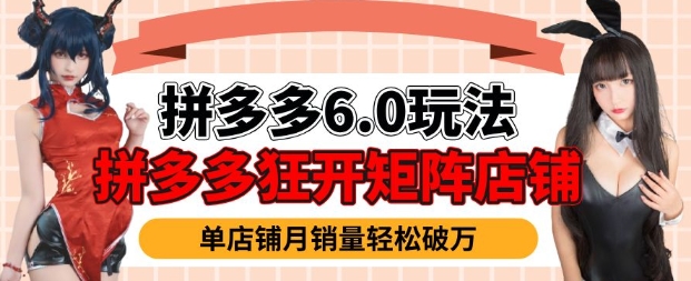 拼多多虛擬商品暴利6.0玩法，輕松實(shí)現(xiàn)月入過W