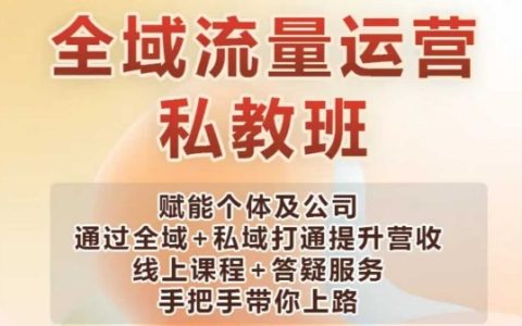 2025全域流量矩陣實戰課：公域日引1000+精準流量+私域閉環變現系統，小白月入5W+