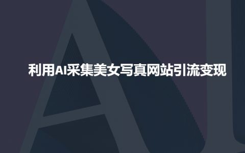 AI圖片采集美女寫真網站，輕松實現流量變現技巧