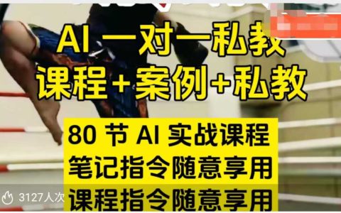 AI指令實戰寶典：80節課程+案例，筆記指令+課程指令，助你玩轉AI！