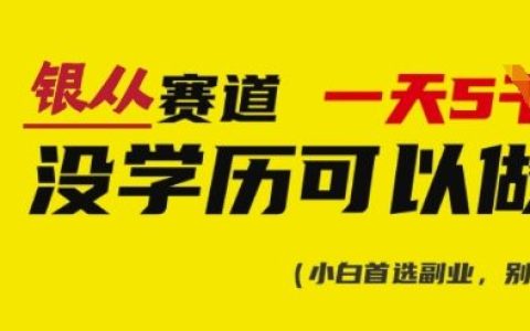 《輕松實現日入多張》：銀從證書搬運項目+新手入門教程+截圖實操教學+直接抄答案攻略（附贈銀從合集資源）