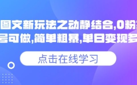 小說推文創意新招：抖音動靜結合玩法教學，0粉賬號輕松上手，日賺多單實戰經驗分享