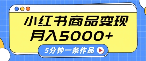 小紅書字幕作品玩法，商單變現(xiàn)月入5k+，5分鐘一條作品