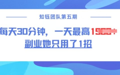 揭秘副業新招：每天30分鐘無腦二創，實現日入1.5k的高效方法
