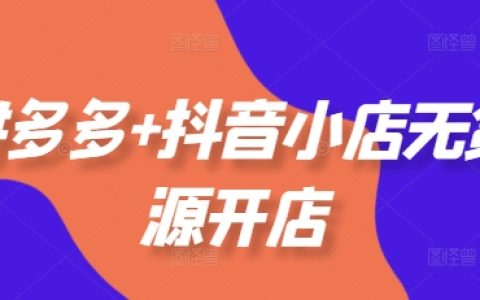 拼多多與抖音小店無貨源開店全攻略：選品、運營、基礎技巧、付費推廣及爆款案例分析(2025年2月更新)