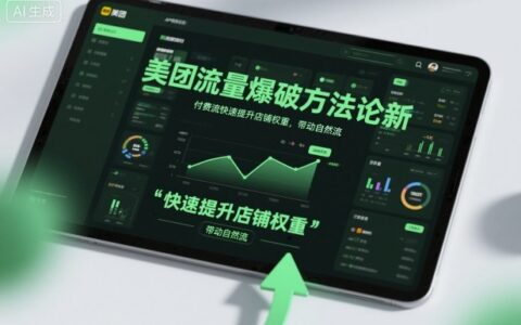 美團流量爆破方法論，付費流快速提升店鋪權重，帶動自然流
