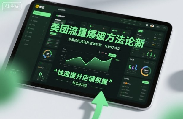 美團流量爆破方法論,付費流快速提升店鋪權重,帶動自然流