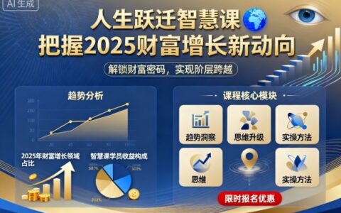 人生躍遷智慧課，把據(jù)2025財(cái)富增長新動(dòng)向